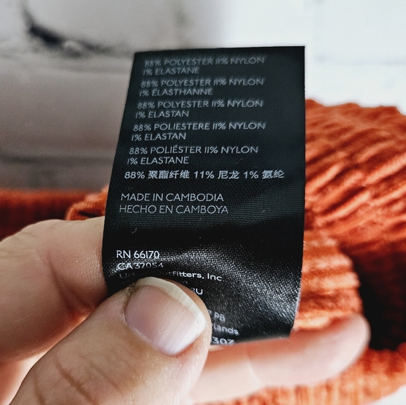 UO URBAN OUTFITTERS | drapey soft corduroy wide leg high waist pants - Picture 8 of 10